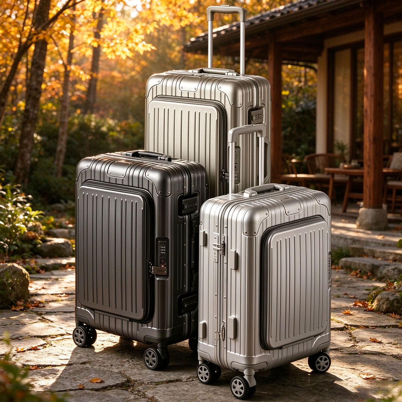 Spinner Wheel Rolling Suitcase 20 Inch - 20/24/28 inch Front Opening Travel Suitcase