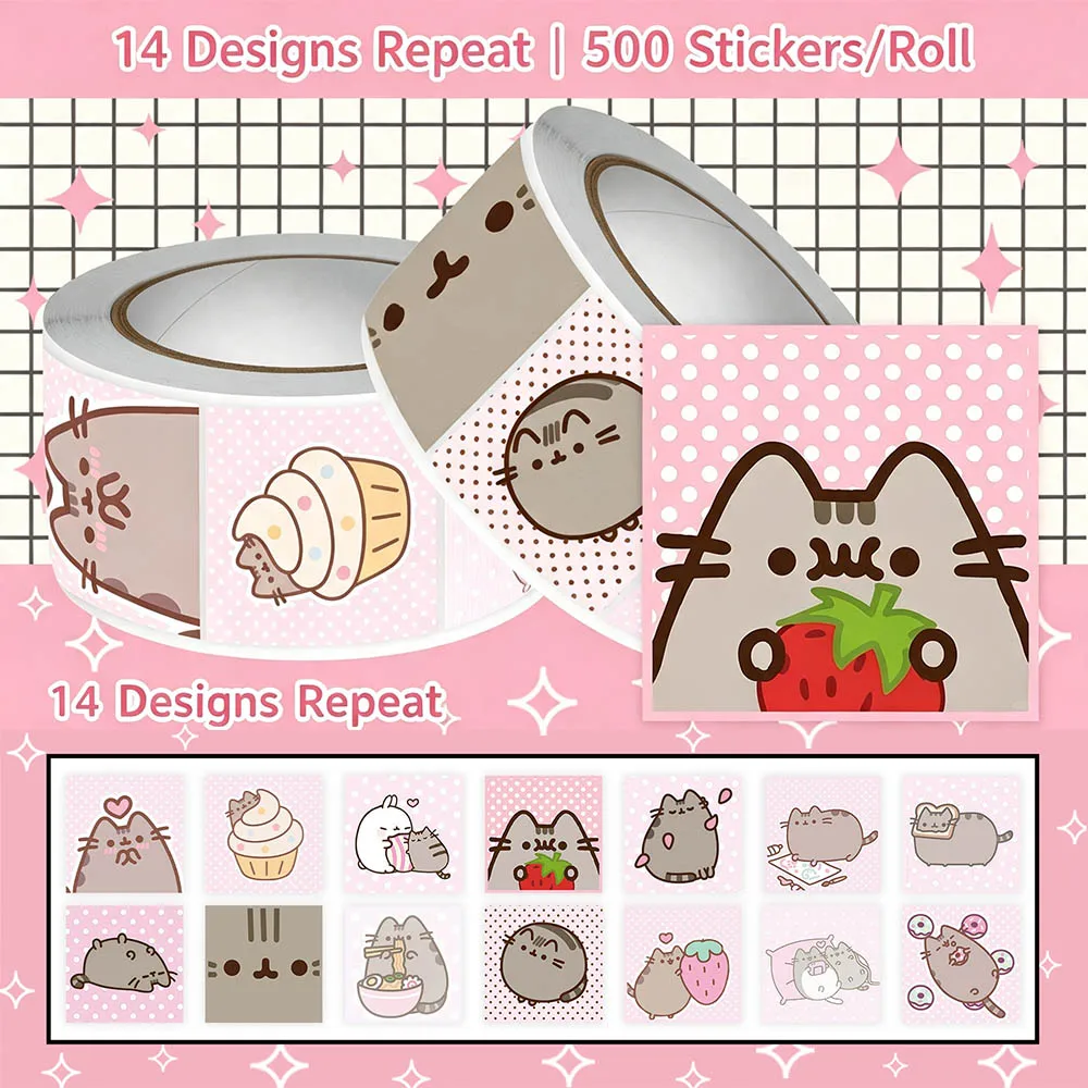 Hou 500pcs Pusheen Cartoon Cat - Handbags recension och pris
